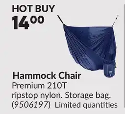 Princess Auto Hammock Chair offer