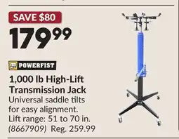 Princess Auto 1,000 lb High-Li Transmission Jack offer