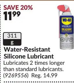 Princess Auto Water-Resistant Silicone Lubricant offer