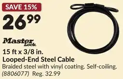 Princess Auto 15 ftx 3/8 in. Looped-End Steel Cable offer