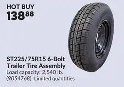 Princess Auto ST225/75R15 6-Bolt Trailer Tire Assembly offer