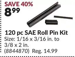 Princess Auto 120 pc SAE Roll Pin Kit offer