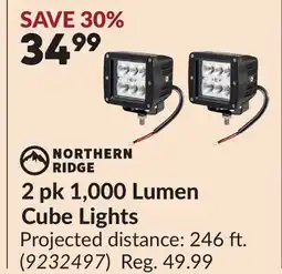 Princess Auto 2 pk 1,000 Lumen Cube Lights offer