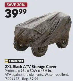 Princess Auto 2XL Black ATV Storage Cover offer