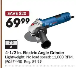 Princess Auto 4-1/2 in. Electric Angle Grinder offer