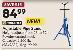 Princess Auto Adjustable Pipe Stand offer
