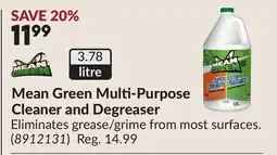 Princess Auto Mean Green Multi-Purpose Cleaner and Degreaser offer