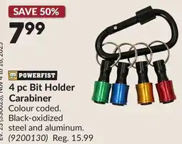 Princess Auto 4 pc Bit Holder Carabiner offer