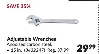 Princess Auto 15 in. Adjustable Wrenches offer