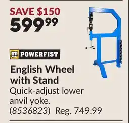 Princess Auto English Wheel with Stand offer