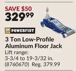 Princess Auto 3 Ton Low-Profile Aluminum Floor Jack offer