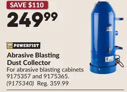 Princess Auto Abrasive Blasting Dust Collector offer
