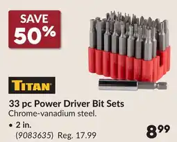 Princess Auto 2 in. 33 pc Power Driver Bit Sets offer
