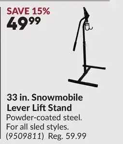 Princess Auto 33 in. Snowmobile Lever LiftStand offer