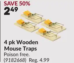 Princess Auto 4 pk Wooden Mouse Traps offer