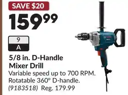 Princess Auto 5/8 in. D-Handle Mixer Drill offer