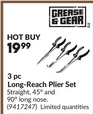 Princess Auto 3 pc Long-Reach Plier Set offer