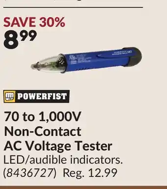 Princess Auto 70 to 1,000V Non-Contact AC Voltage Tester offer