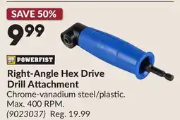 Princess Auto Right-Angle Hex Drive Drill Attachment offer