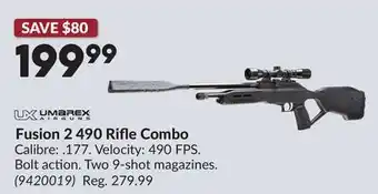 Princess Auto Fusion 2 490 Rifle Combo offer