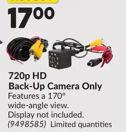 Princess Auto 720p HD Back-Up Camera Only offer