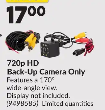 Princess Auto 720p HD Back-Up Camera Only offer