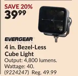 Princess Auto 4 in. Bezel-Less Cube Light offer