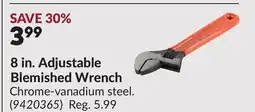 Princess Auto 8 in. Adjustable Blemished Wrench offer
