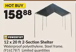Princess Auto 12 x 20 ft2-Section Shelter offer