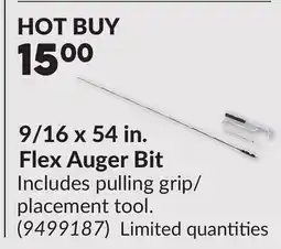 Princess Auto 9/16 x 54 in. Flex Auger Bit offer