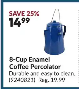Princess Auto 8-Cup Enamel Coffee Percolator offer
