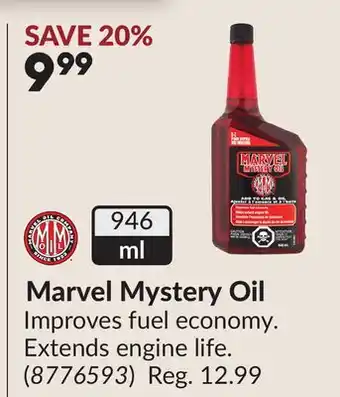 Princess Auto Marvel Mystery Oil offer