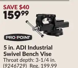 Princess Auto 5 in. ADI Industrial Swivel Bench Vise offer