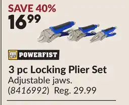 Princess Auto 3 pc Locking Plier Set offer