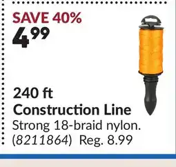 Princess Auto 240 ft Construction Line offer