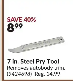 Princess Auto 7 in. Steel Pry Tool offer