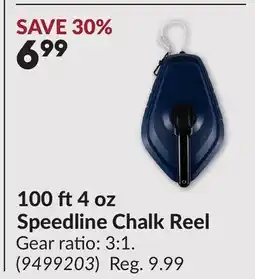 Princess Auto 100 ft 4 oz Speedline Chalk Reel offer