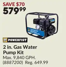 Princess Auto POWERFIST 2 in. Gas Water Pump Kit offer