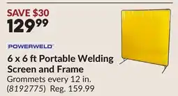 Princess Auto 6 x 6 ft Portable Welding Screen and Frame offer