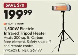 Princess Auto 1,500W Electric Infrared Tripod Heater offer