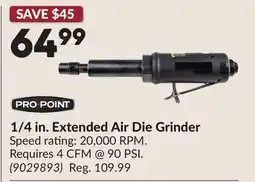 Princess Auto Pro.Point 1/4 in. Extended Air Die Grinder offer