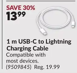 Princess Auto 1 m USB-C to Lightning Charging Cable offer