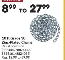Princess Auto 10 ft Grade 30 Zinc-Plated Chains offer
