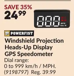 Princess Auto Windshield Projection Heads-Up Display GPS Speedometer offer