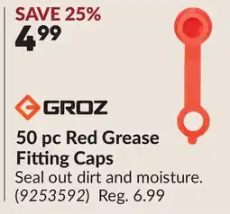 Princess Auto 50 pc Red Grease Fitting Caps offer