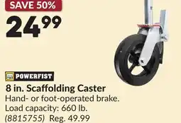 Princess Auto 8 in. Scaffolding Caster offer