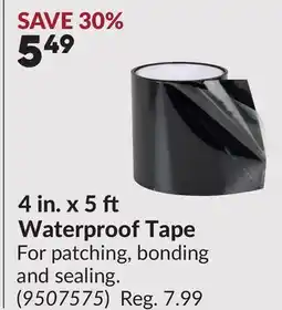 Princess Auto 4 in. x 5 Waterproof Tape offer