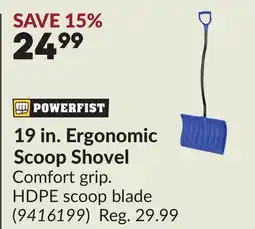 Princess Auto 19 in. Ergonomic Scoop Shovel offer