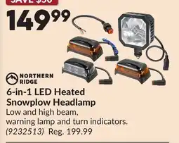 Princess Auto 6-in-1 LED Heated Snowplow Headlamp offer