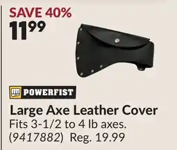 Princess Auto Large Axe Leather Cover offer
